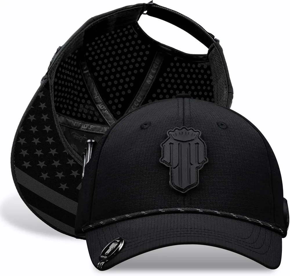 NJF Golf Hat with Tee Holder & Magnetic Ball Marker