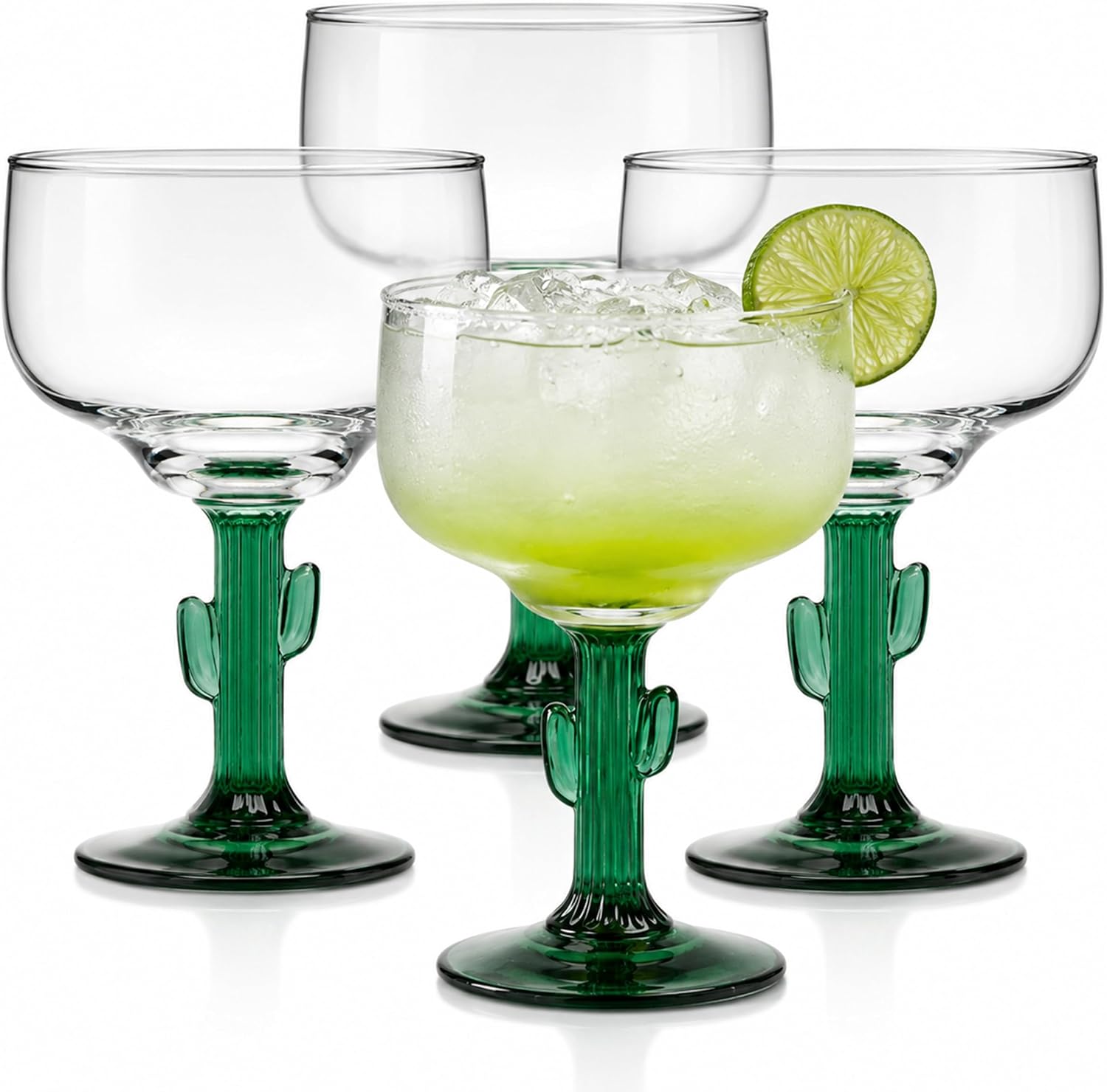 Libbey Cactus Margarita Glasses, Set of 4