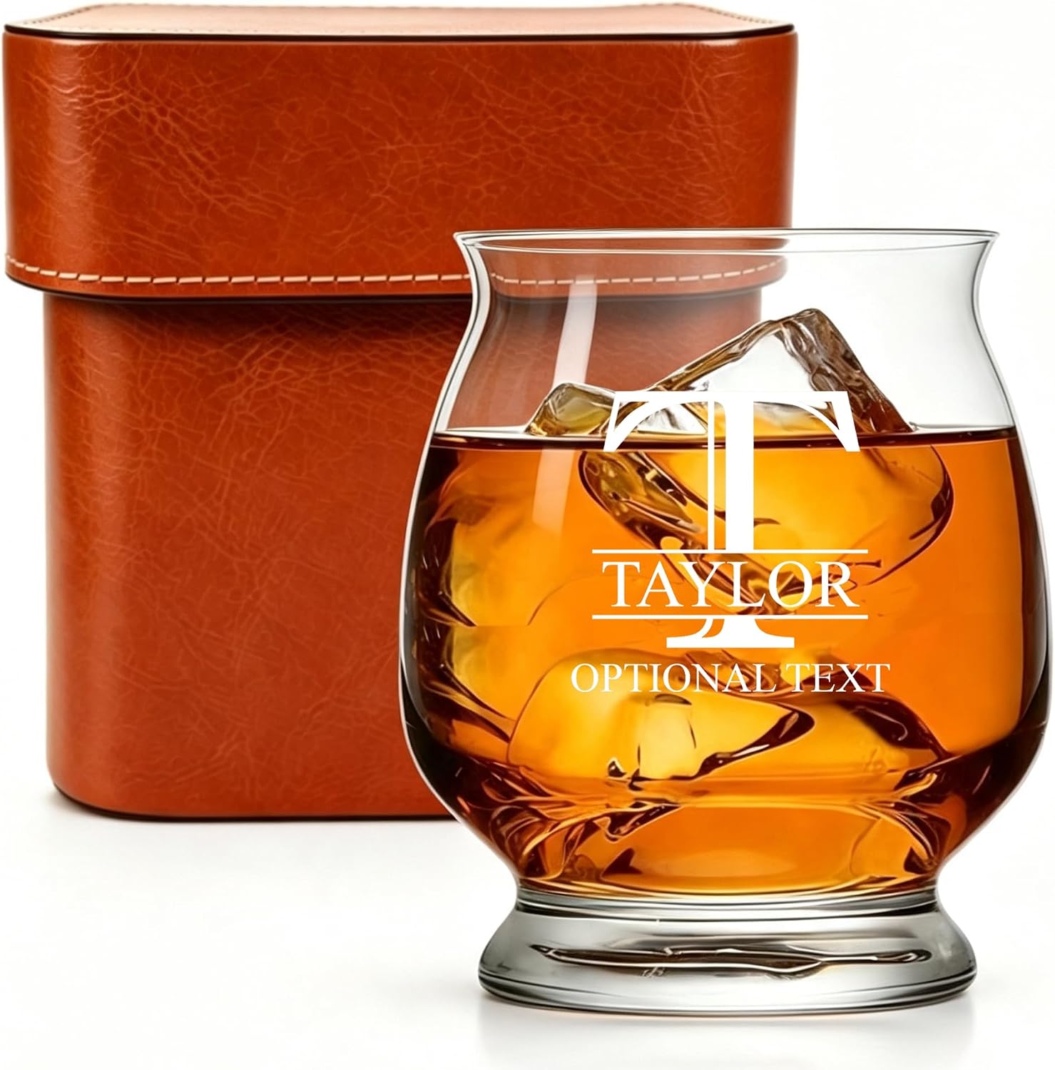 Personalized Bourbon Glass with Custom Name & Initials (Bourbon Tasting)