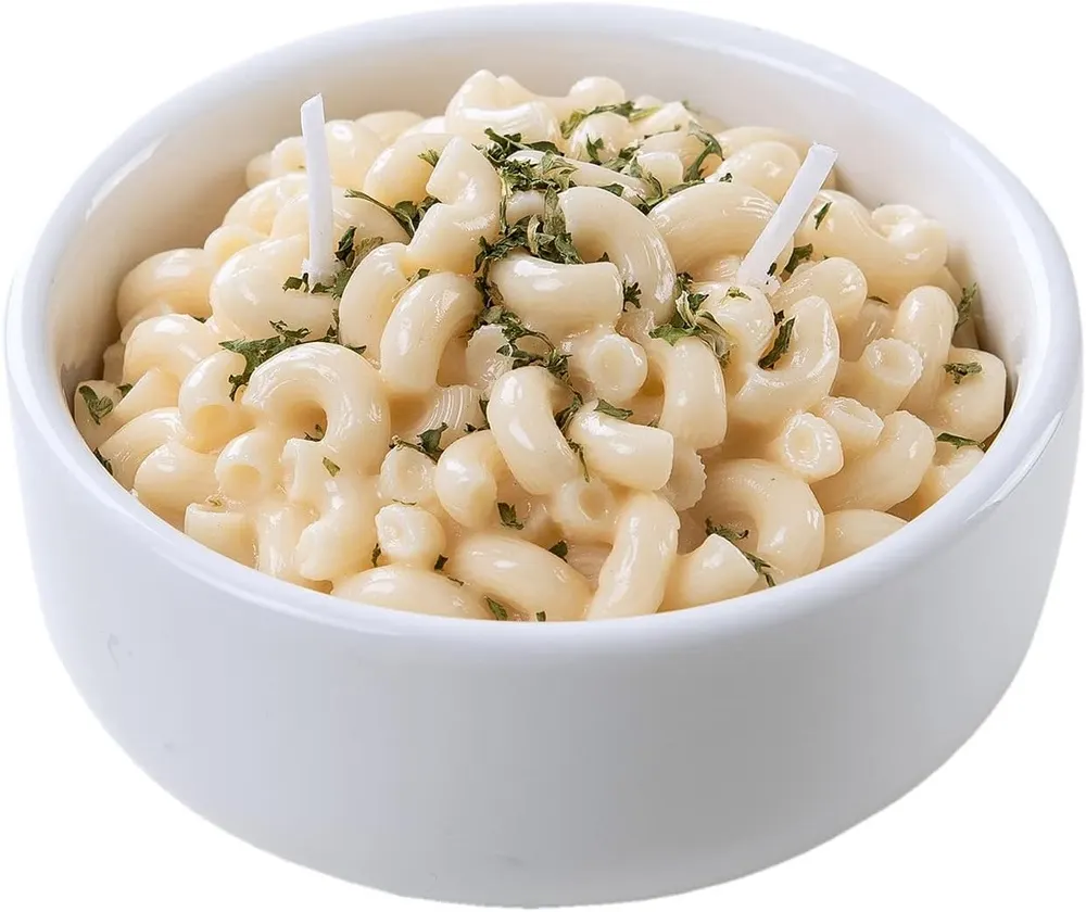 ILIKEPAR Macaroni and Cheese Pasta Bowl Scented Candle