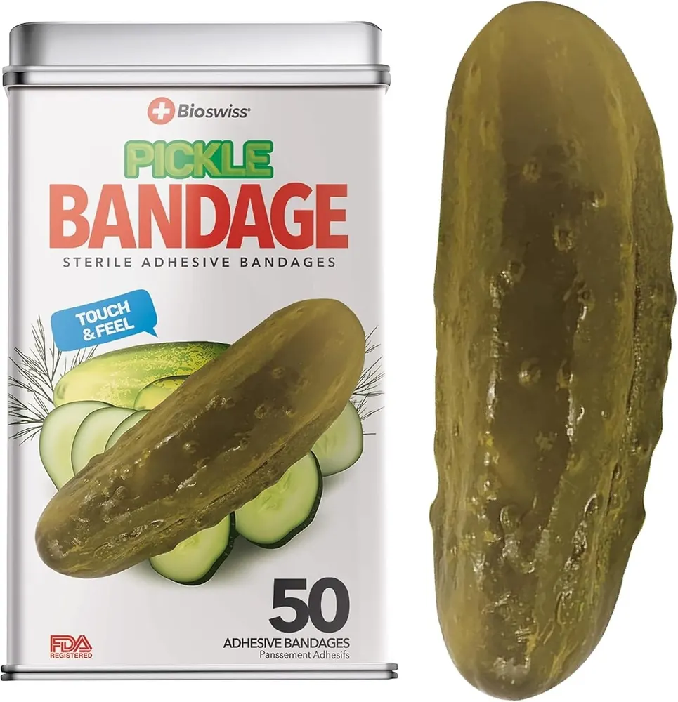 BioSwiss Pickle-Shaped Bandages, 50 Count