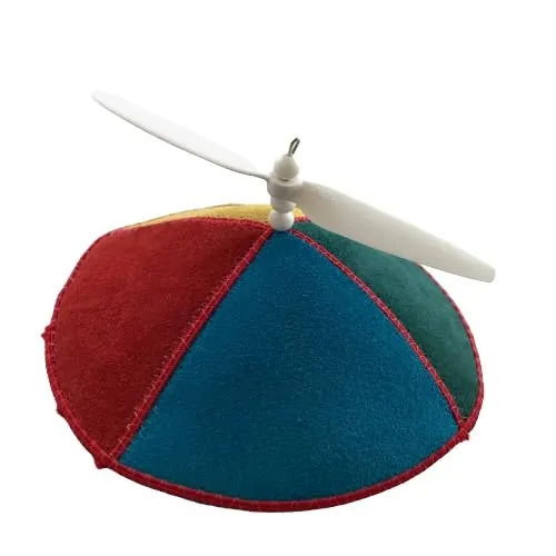 Yamakopter Novelty Kippah with Spinning Propeller (Rainbow)