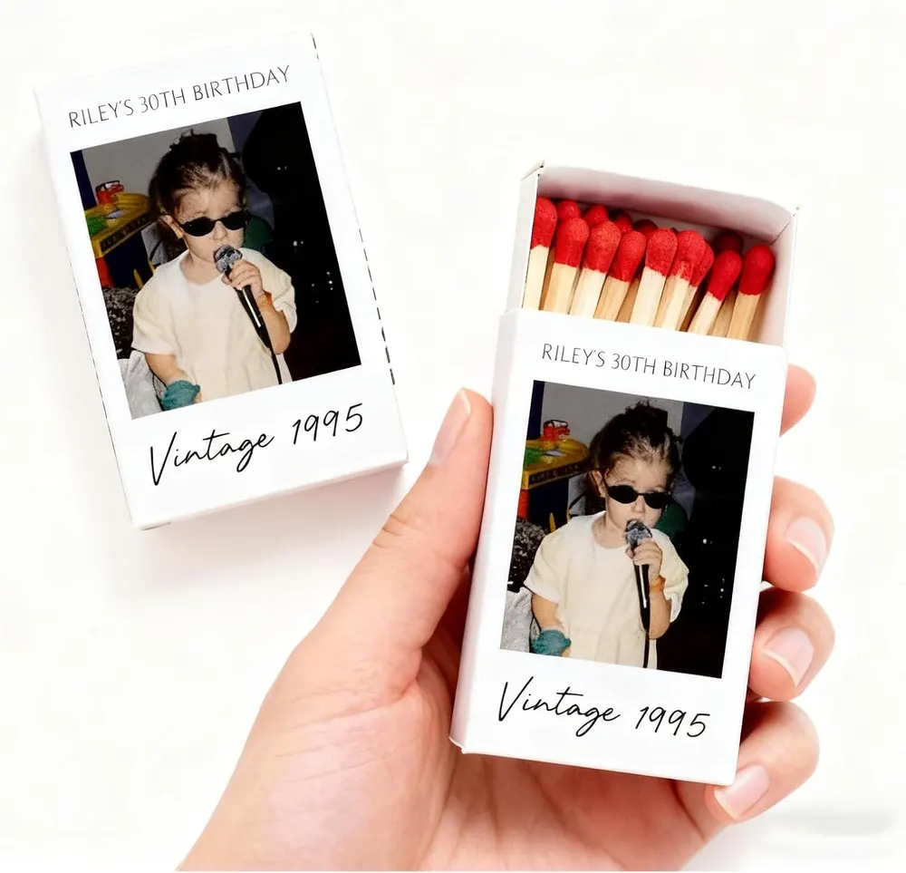 Custom Matchbooks, Bulk Personalized with Label