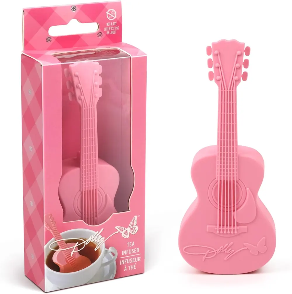 Dolly Parton Pink Guitar Tea Infuser