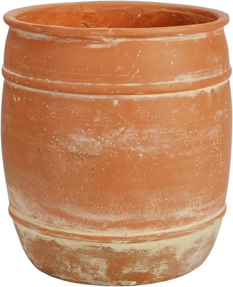 Aged Terracotta Clay Planter Pot
