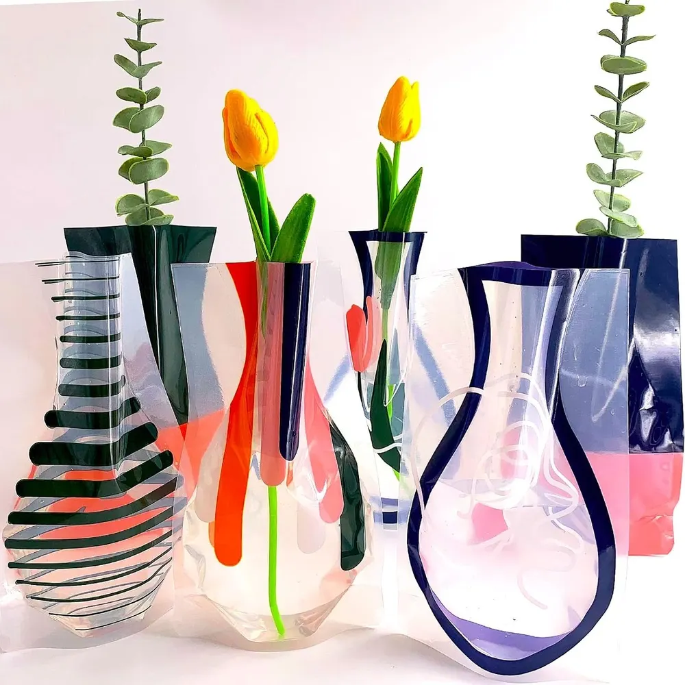 BLOFLO Collapsible Flower Vases, Set of 6