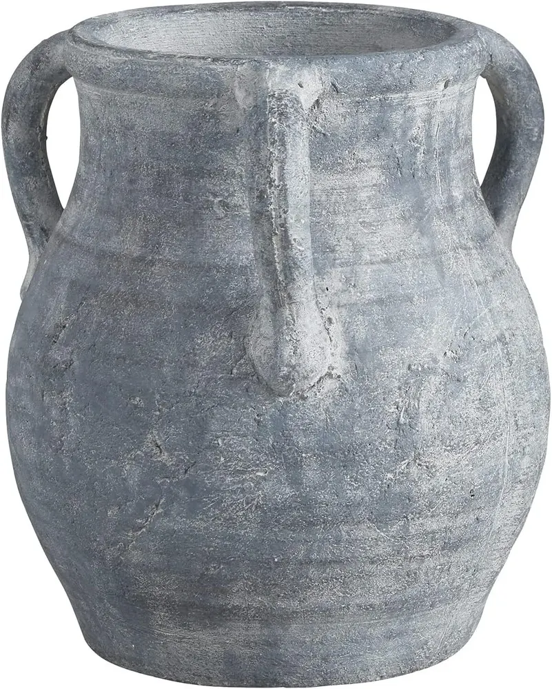 47th & Main Old World Style Distressed Terracotta Planter Vase