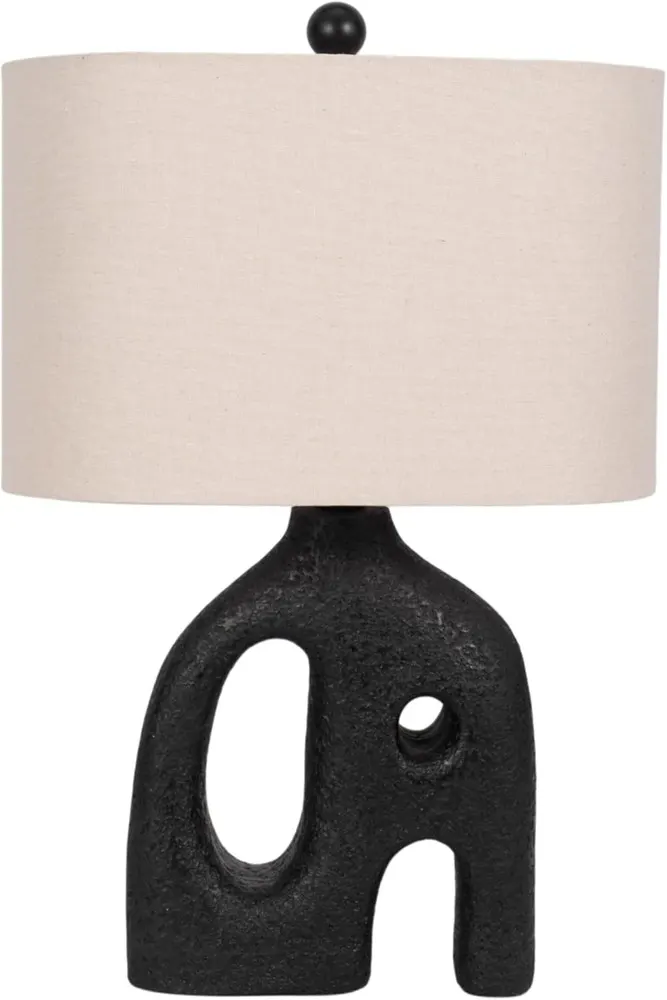Sagebrook Home Elegant Black Cut-Out Table Lamp